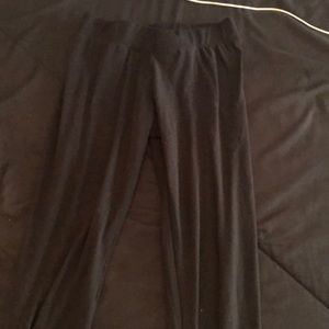 plain black leggings